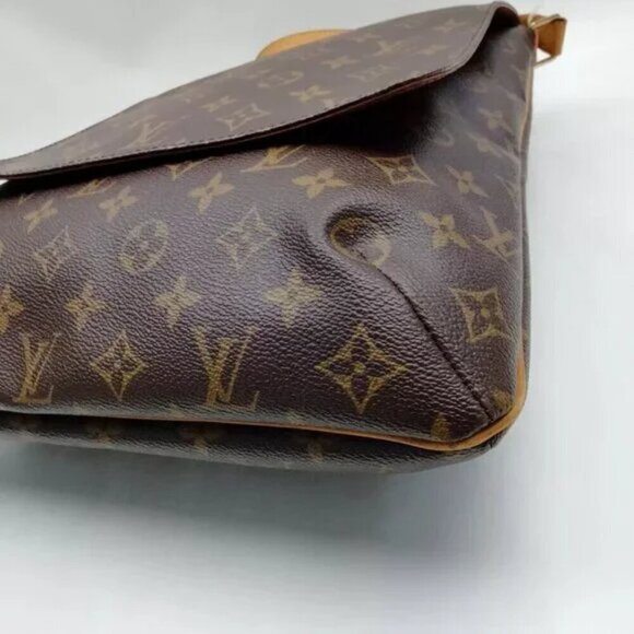 100% Authentic Louis Vuitton Musette Brown Monogram Shoulder Bag - Picture 6 of 9